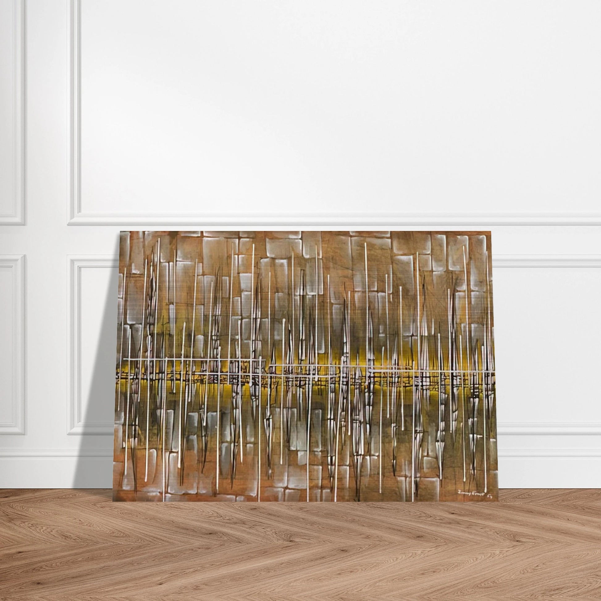 Dialogue II - 1954 - Jimmy Ernst Brushed Aluminum Print - 70x100 cm / 28x40 inches | Jimmy Ernst Aluminum Print | Jimmy Ernst Prints
