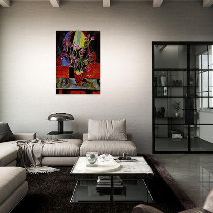 VASE OF IRISES 1912 - Henri Matisse Brushed Aluminum Print - 70x100 cm / 28x40 inches | Henri Matisse Aluminum Print | Henri Matisse Prints