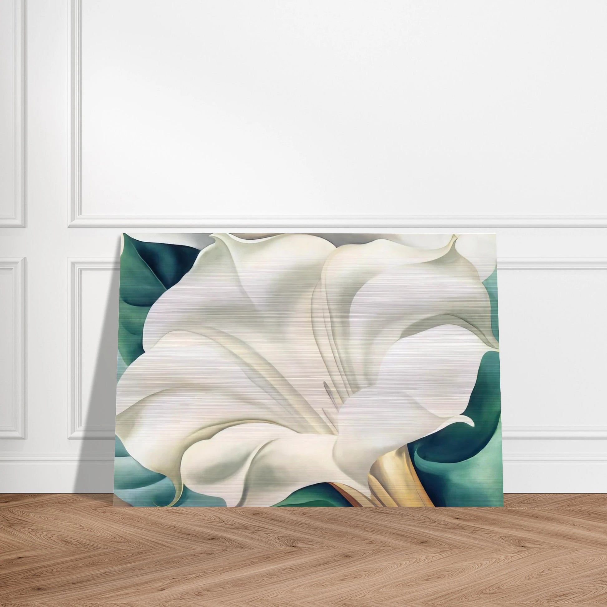 Jimson Weed 2 - Georgia O'Keeffe Brushed Aluminum Print - 70x100 cm / 28x40 inches | Georgia O'Keeffe Aluminum Print | Georgia O'Keeffe Prints