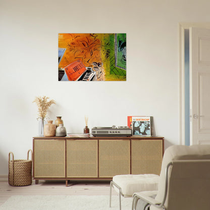 HOMAGE TO CLAUDE DEBUSSY 1952 - Raoul Dufy Brushed Aluminum Print - 70x100 cm / 28x40 inches | Raoul Dufy Aluminum Print | Raoul Dufy Prints