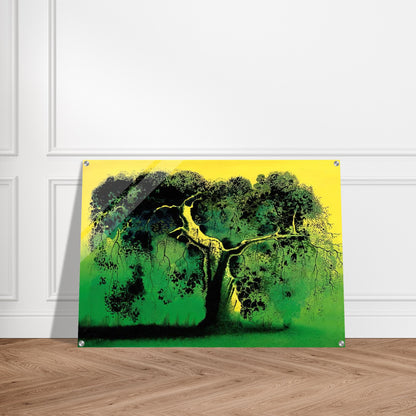 Sycamore - Eyvind Earle Acrylic Print - 70x100 cm / 28x40″ inches