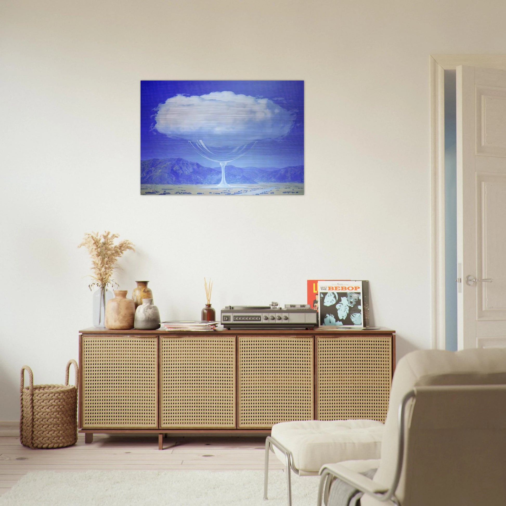 THE HEARTSTRINGS 1960 - Rene Magritte Brushed Aluminum Print - 70x100 cm / 28x40 inches | Rene Magritte Aluminum Print | Rene Magritte Prints