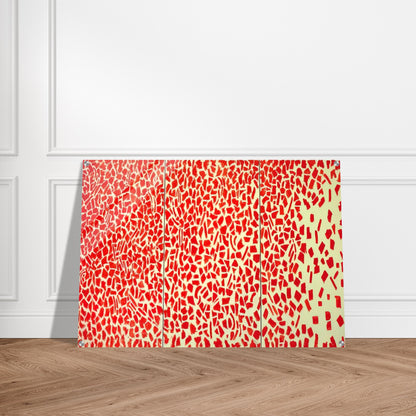 RED AZALEAS SINGING AND DANCING ROCK AND ROLL MUSIC 1976 - Alma Woodsey Thomas Acrylic Print - 70x100 cm / 28x40″ inches