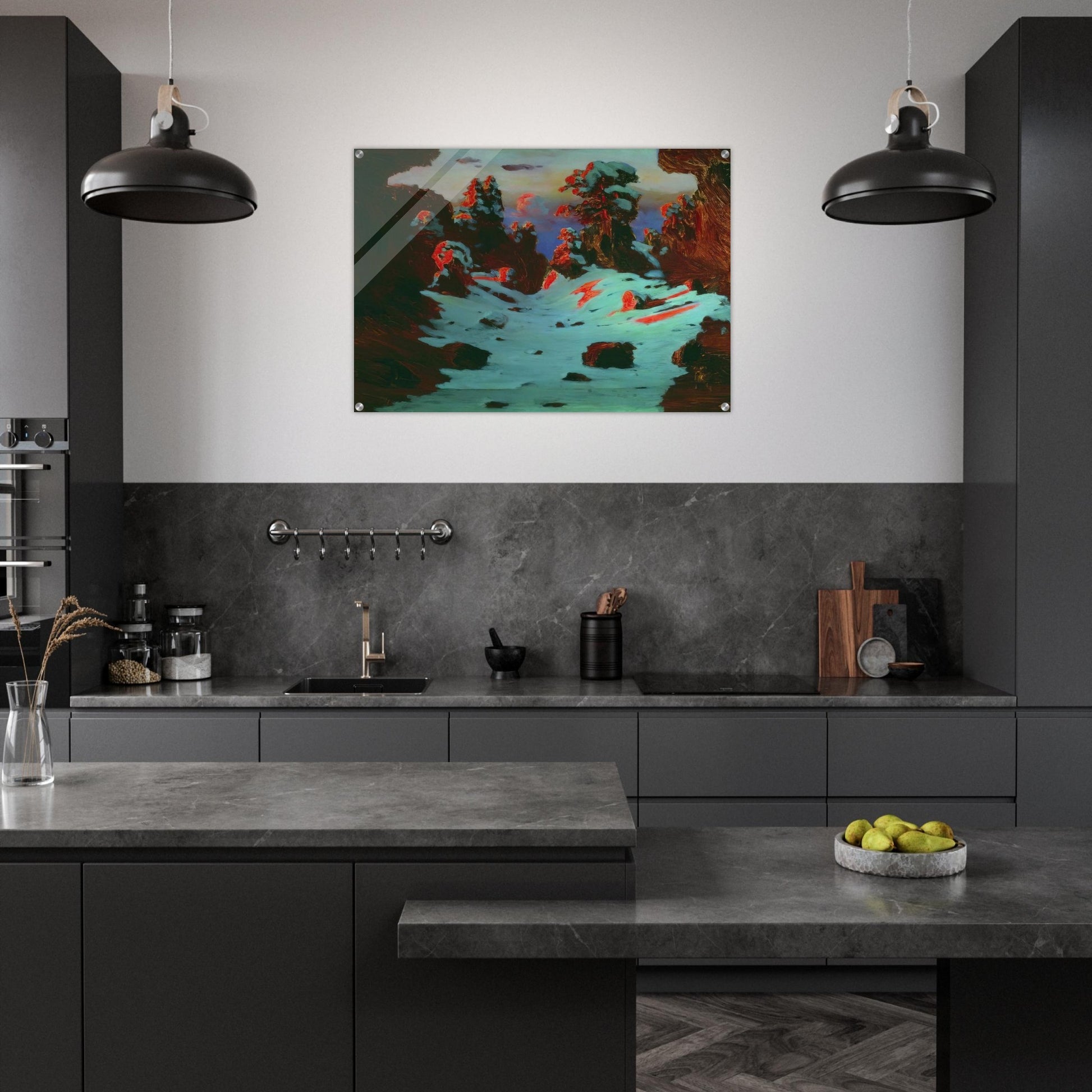 Sunset Effect - Arkhyp Kuindzhi Acrylic Print - 70x100 cm / 28x40″ inches | Arkhyp Kuindzhi Wall Art | Arkhyp Kuindzhi Prints