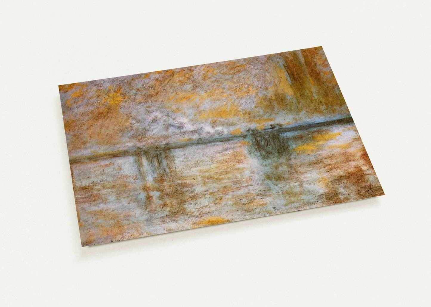 Charing Cross Bridge 3 By claude monet Pack of 10 Post Cards | claude monet Post Cards | A6 (10.5 x 14.8 cm) - 4.1 x 5.8 inches