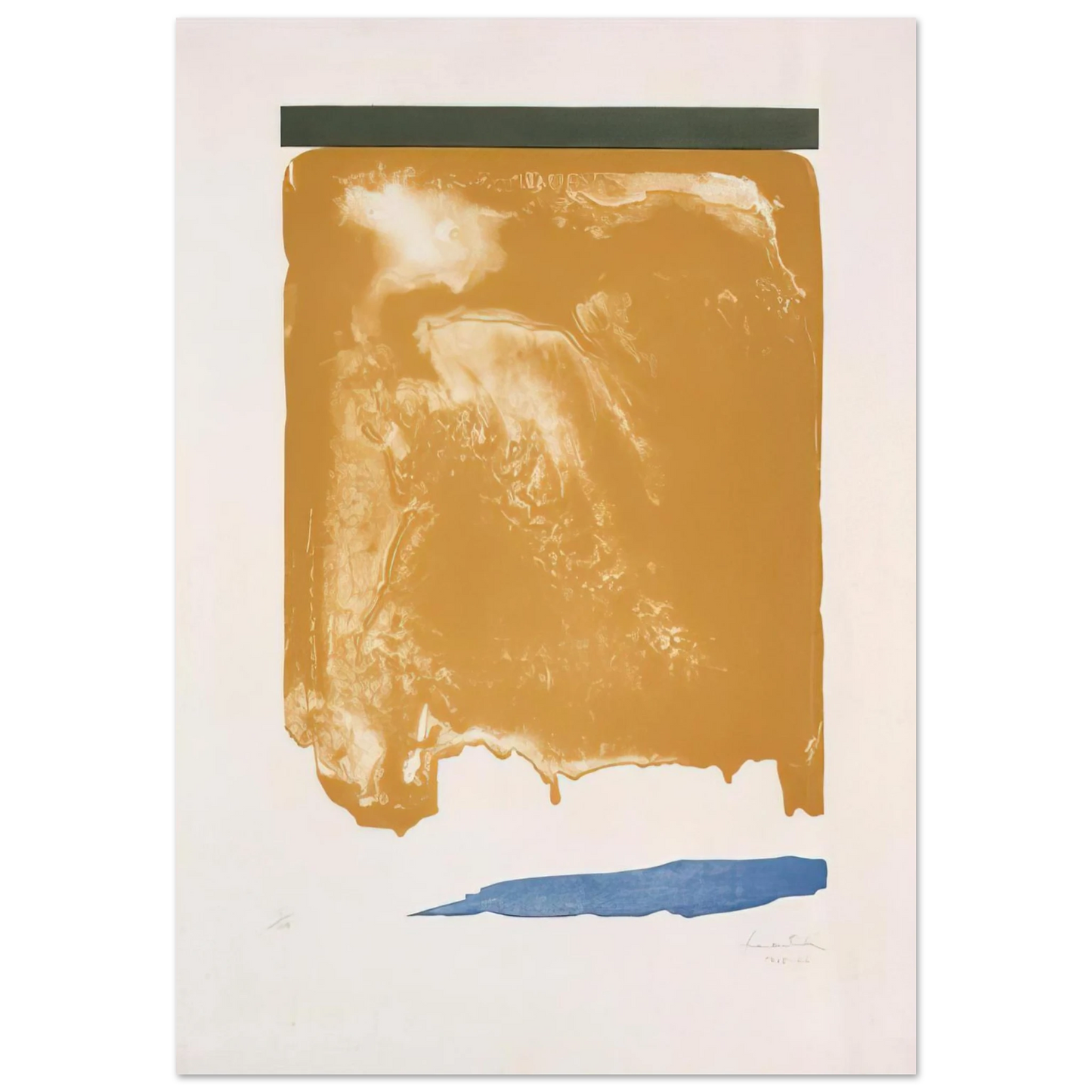 Helen Frankenthaler - Persian Garden - 1966 Wall art - 50x70 cm / 20x28 inches - Premium Wooden Framed Poster With Fine Art Paper-canvas - Wood frame