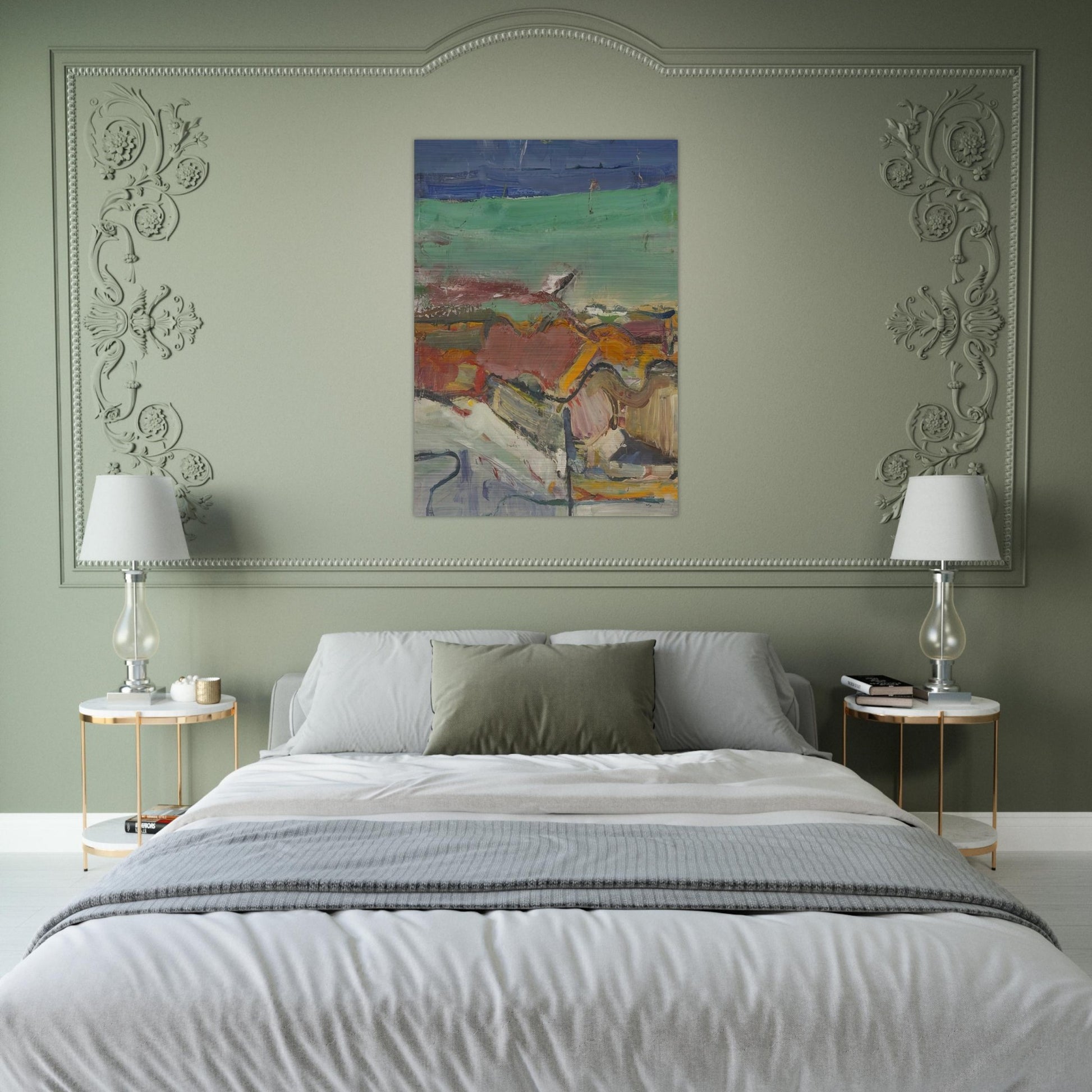Berkeley - Richard Diebenkorn Brushed Aluminum Print - 70x100 cm / 28x40 inches | Richard Diebenkorn Aluminum Print | Richard Diebenkorn Prints