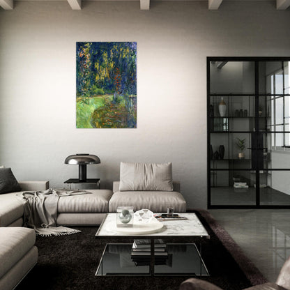 Water Lily Pond at Giverny - claude monet Brushed Aluminum Print - 70x100 cm / 28x40 inches | claude monet Aluminum Print | claude monet Prints