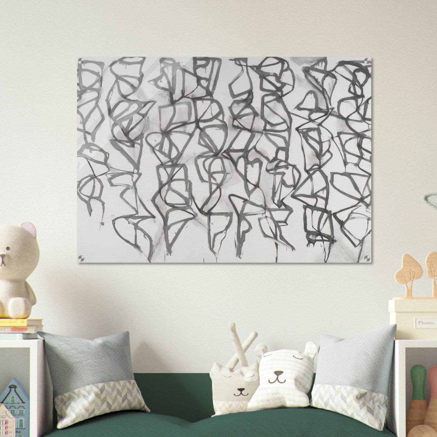 Cold Mountain I Path - 1989 - Brice Marden Acrylic Print - 70x100 cm / 28x40″ inches