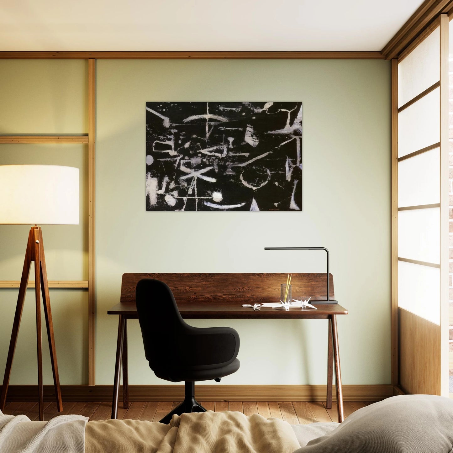 Untitled - Art Informel - Jiro Yoshihara Brushed Aluminum Print - 70x100 cm / 28x40 inches | Jiro Yoshihara Aluminum Print | Jiro Yoshihara Prints