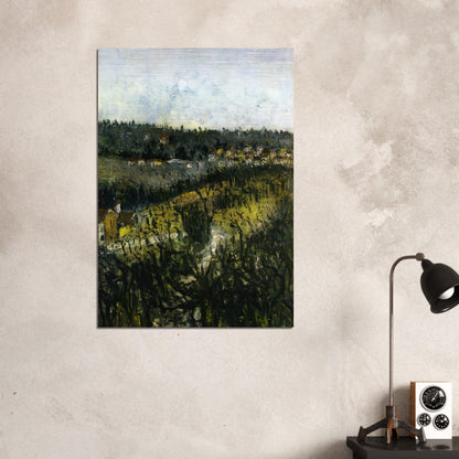 NEAR MONTMAGNY - Maurice Utrillo Brushed Aluminum Print - 70x100 cm / 28x40 inches | Maurice Utrillo Aluminum Print | Maurice Utrillo Prints