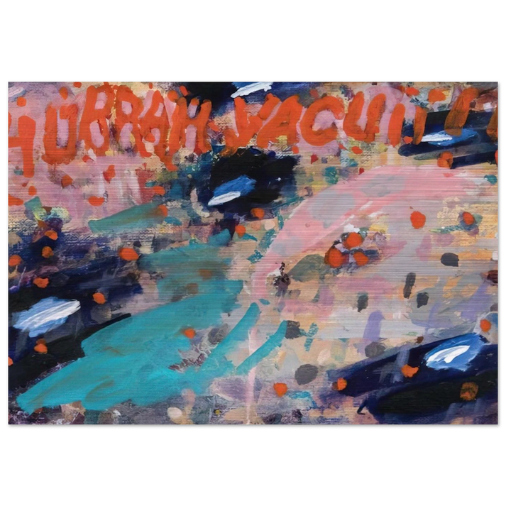 Hurrah Vacuii!! - 1988 - Paul Thek Brushed Aluminum Print - 70x100 cm / 28x40 inches | Paul Thek Aluminum Print | Paul Thek Prints
