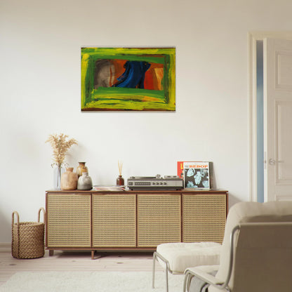 Night and Day - 1999 - Howard Hodgkin Brushed Aluminum Print - 70x100 cm / 28x40 inches | Howard Hodgkin Aluminum Print | Howard Hodgkin Prints
