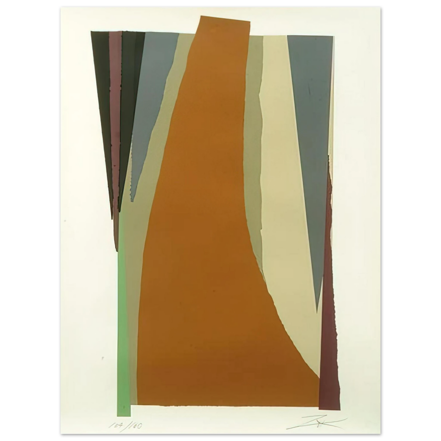 Larry Zox - Untitled - Lyrical Abstraction  75x100 cm / 30x40inches Fine Art Poster