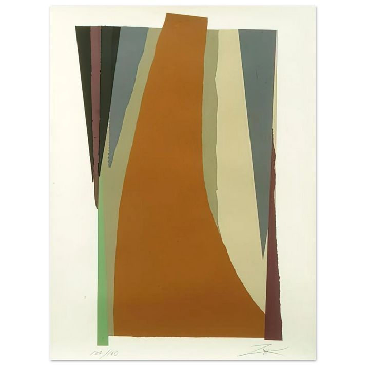 Larry Zox - Untitled - Lyrical Abstraction  75x100 cm / 30x40inches Fine Art Poster