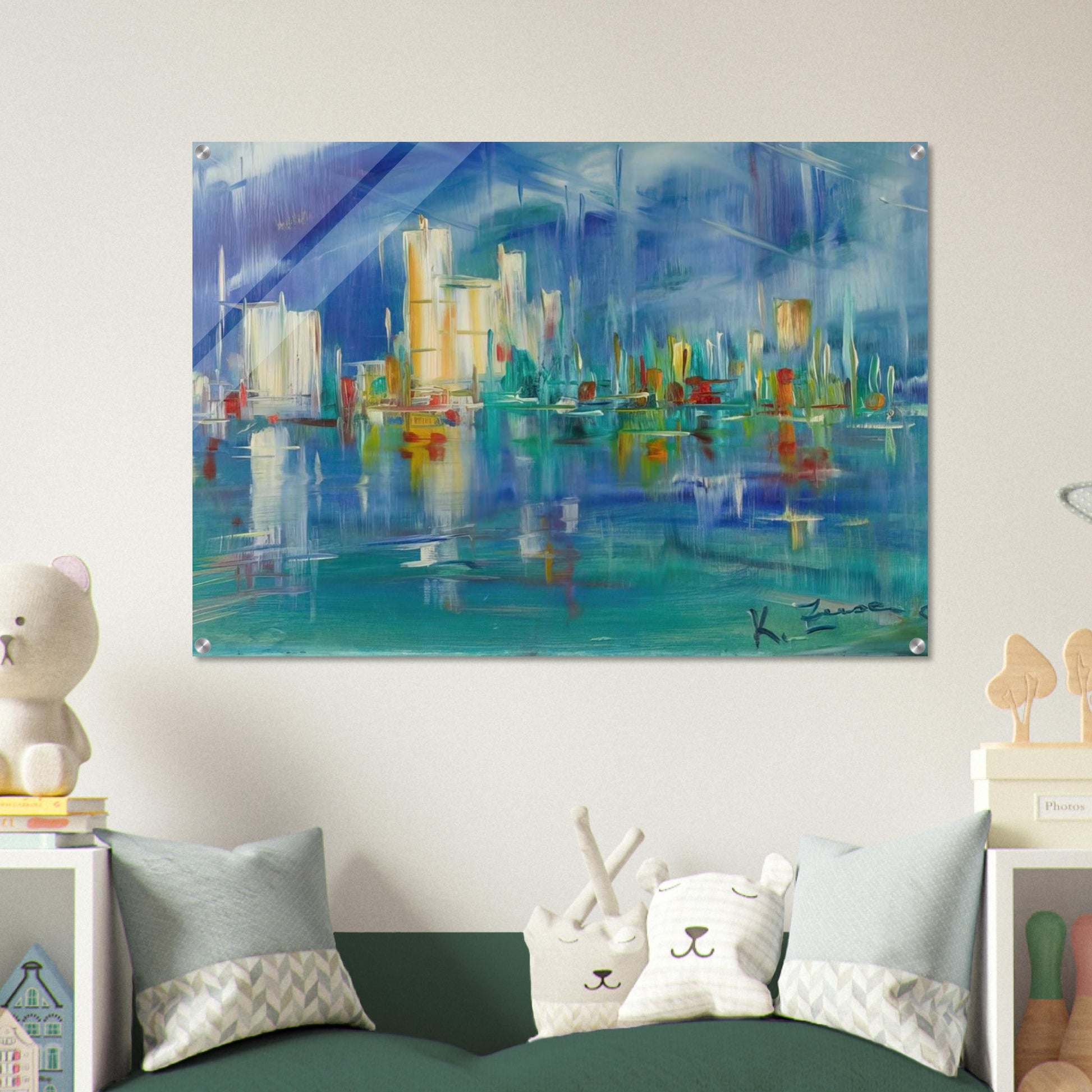 Untitled - 1985 - Konrad Zuse Acrylic Print - 70x100 cm / 28x40″ inches | Konrad Zuse Wall Art | Konrad Zuse Prints