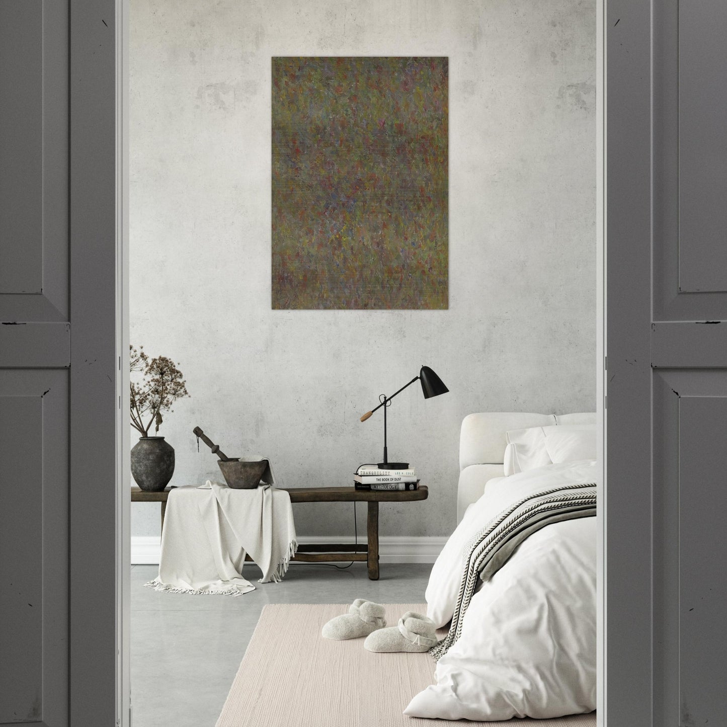 COMPOSITION 1963 - Milton Resnick Brushed Aluminum Print - 70x100 cm / 28x40 inches | Milton Resnick Aluminum Print | Milton Resnick Prints