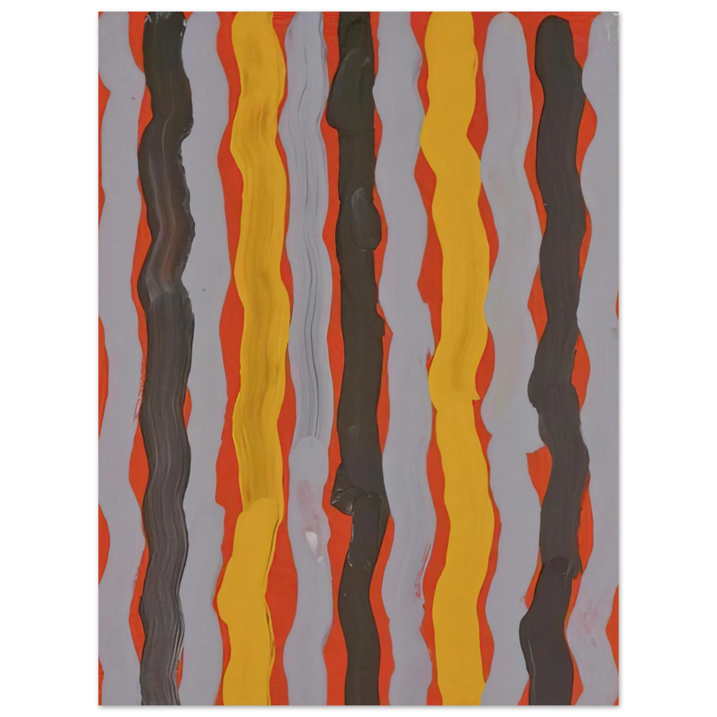 Clifford Possum Tjapaltjarri - Dream Lance - 2001  75x100 cm / 30x40inches Fine Art Poster