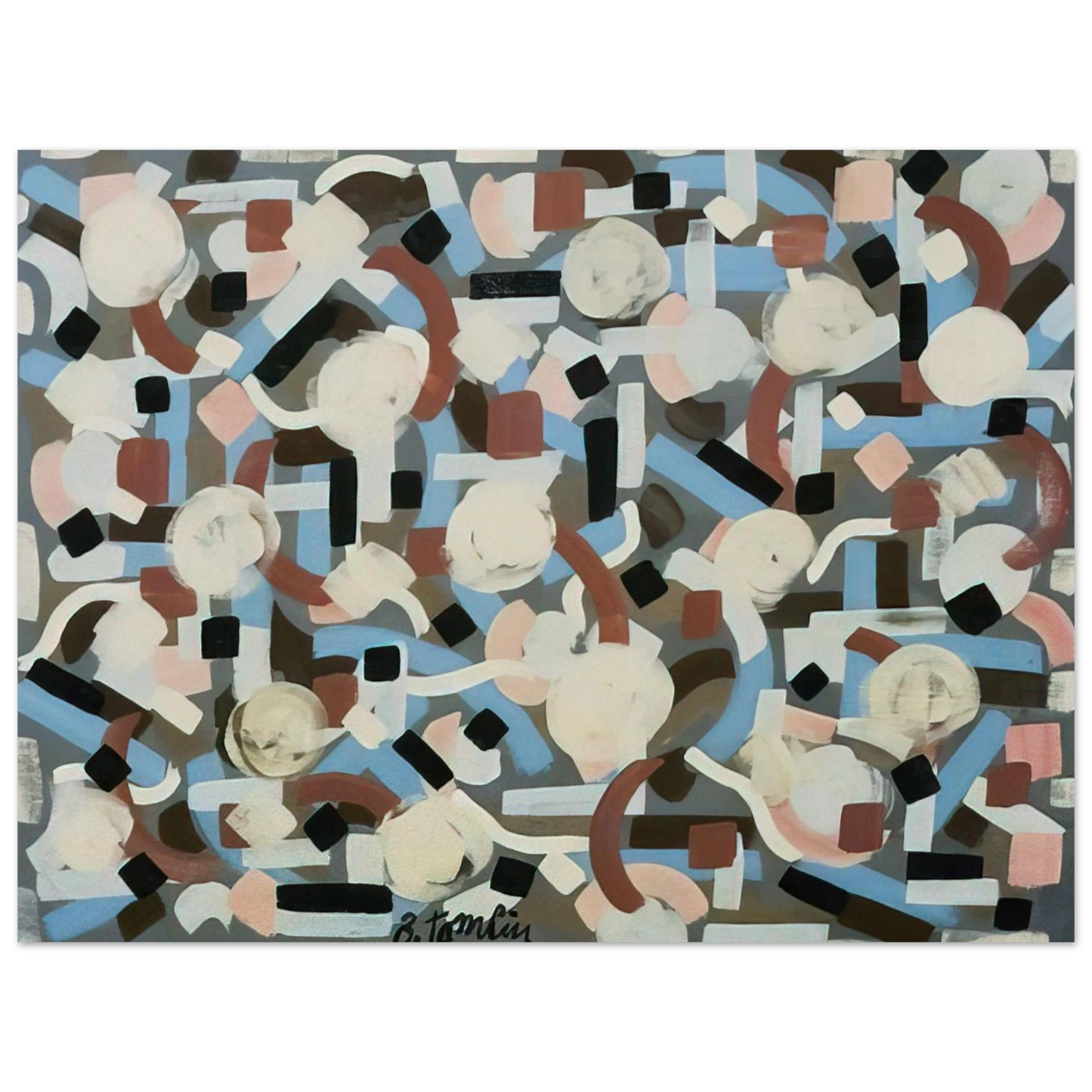Bradley Walker Tomlin - Untitled - 1952  75x100 cm / 30x40inches Fine Art Poster