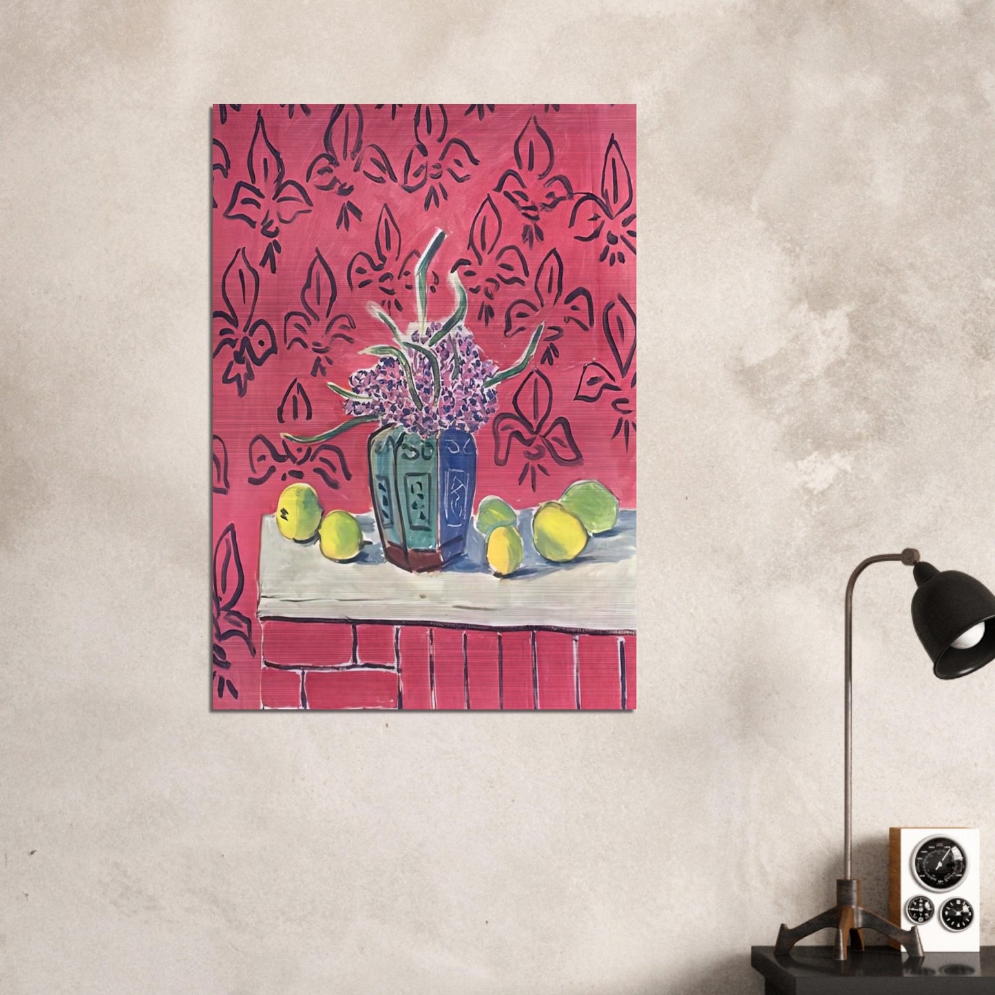 STILL LIFE WITH LEMONS 1943 - Henri Matisse Brushed Aluminum Print - 70x100 cm / 28x40 inches | Henri Matisse Aluminum Print | Henri Matisse Prints
