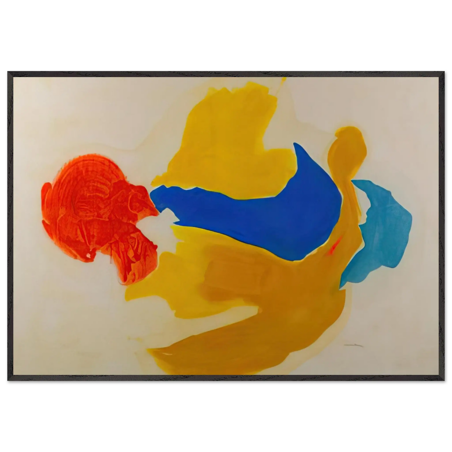 Helen Frankenthaler - Blue Jay - 1963  United States Wall art - 75x100 cm / 30x40 Inches - Fine Art Poster - -