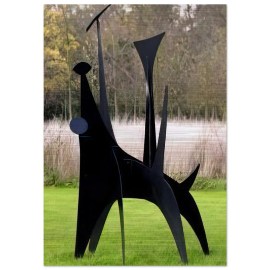 THE DOG - Alexander Calder Brushed Aluminum Print - 70x100 cm / 28x40 inches | Alexander Calder Aluminum Print | Alexander Calder Prints