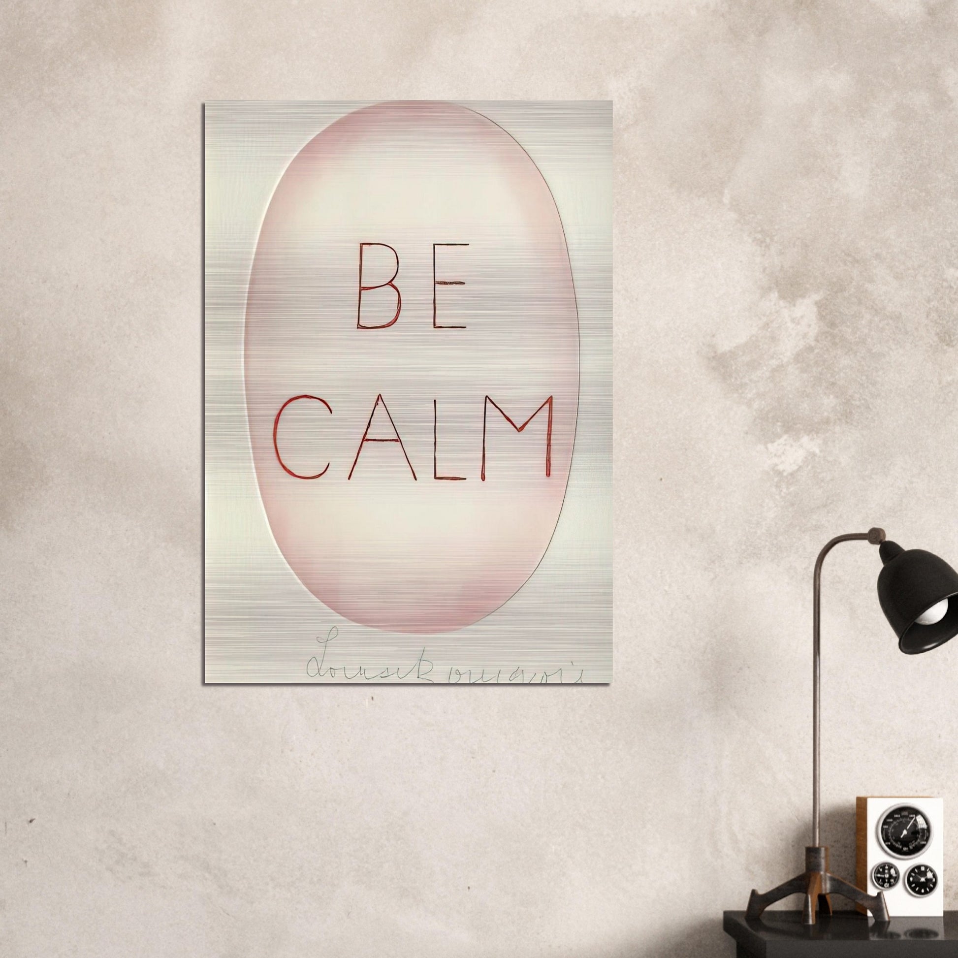 BE CALME OCTOBER 1ST 31ST - Louise Bourgeois Brushed Aluminum Print - 70x100 cm / 28x40 inches | Louise Bourgeois Aluminum Print | Louise Bourgeois Prints