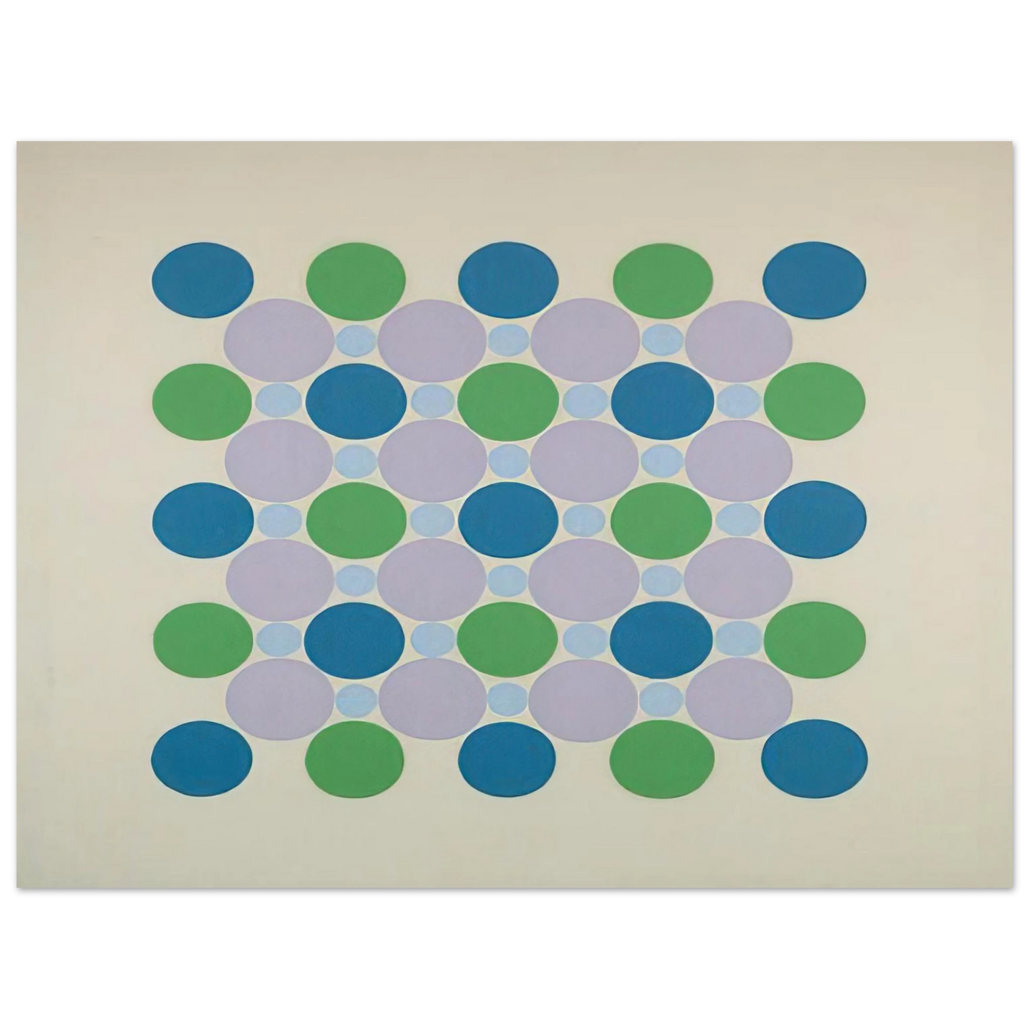 Thomas Downing - Four Blue Five - 1962  75x100 cm / 30x40inches Fine Art Poster