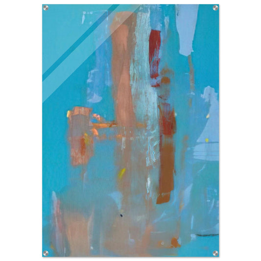 In on Blue - 1976 - Helen Frankenthaler Acrylic Print - 70x100 cm / 28x40″ inches | Helen Frankenthaler Wall Art | Helen Frankenthaler Prints