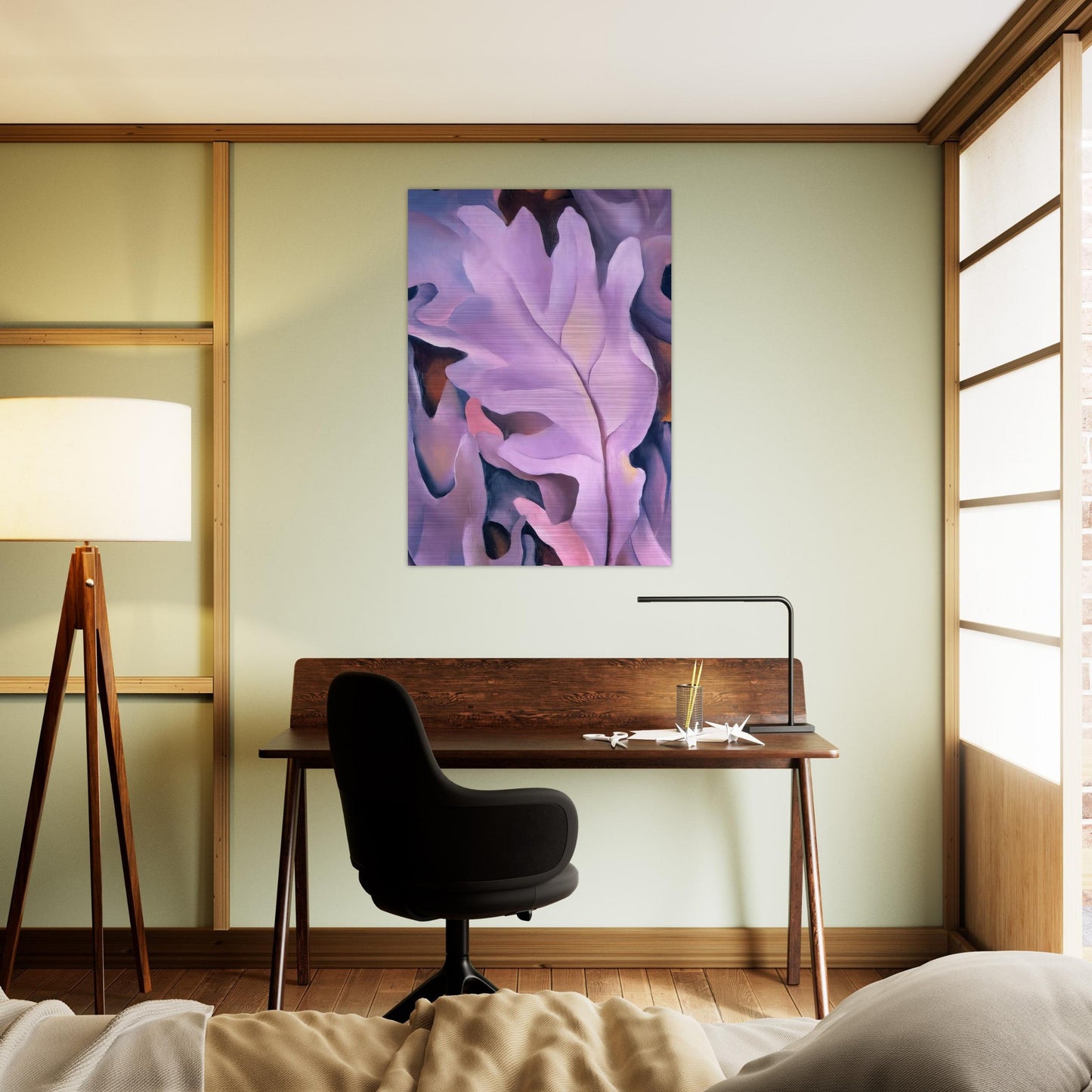 Purple Leaves - Georgia O'Keeffe Brushed Aluminum Print - 70x100 cm / 28x40 inches | Georgia O'Keeffe Aluminum Print | Georgia O'Keeffe Prints