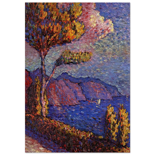 The Canal near St. Tropez - Henri-Edmond Cross Brushed Aluminum Print - 70x100 cm / 28x40 inches | Henri-Edmond Cross Aluminum Print | Henri-Edmond Cross Prints