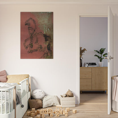 Oxidation Painting - Andy Warhol Brushed Aluminum Print - 70x100 cm / 28x40 inches | Andy Warhol Aluminum Print | Andy Warhol Prints