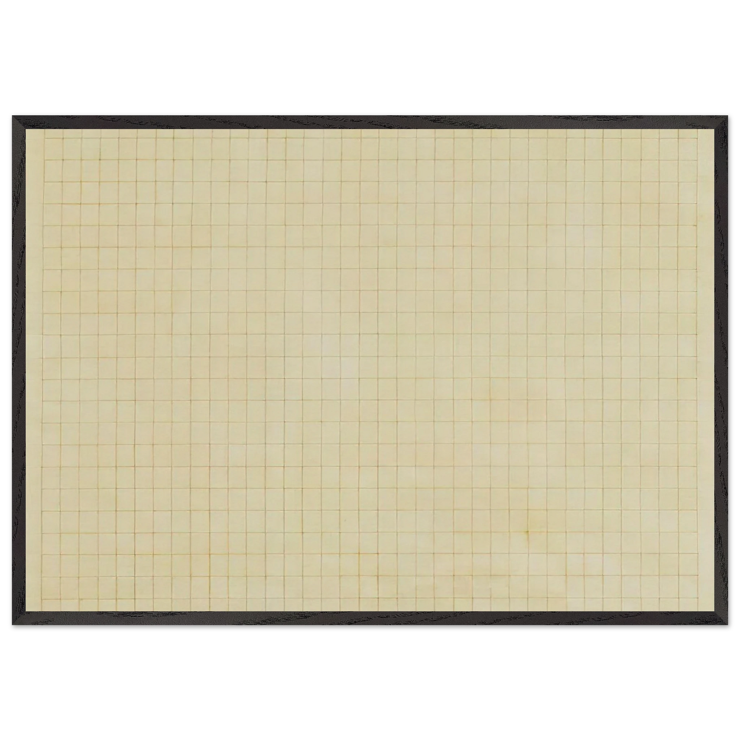 The Harvest - Agnes Martin 70x100 cm / 28x40 inches Framed Art Print – Black Wooden Frame