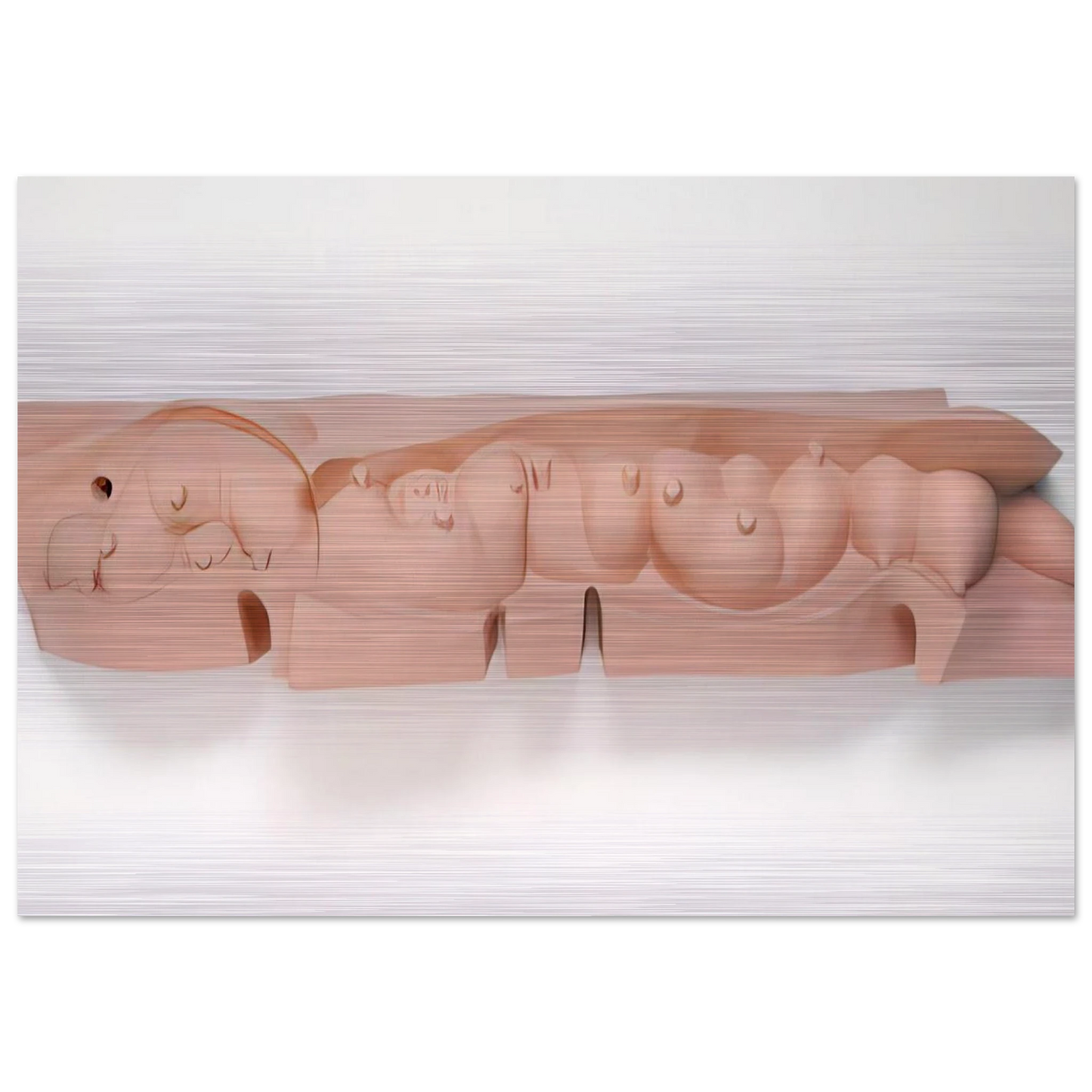 MAMELLES 1991 - Louise Bourgeois Brushed Aluminum Print - 70x100 cm / 28x40 inches | Louise Bourgeois Aluminum Print | Louise Bourgeois Prints