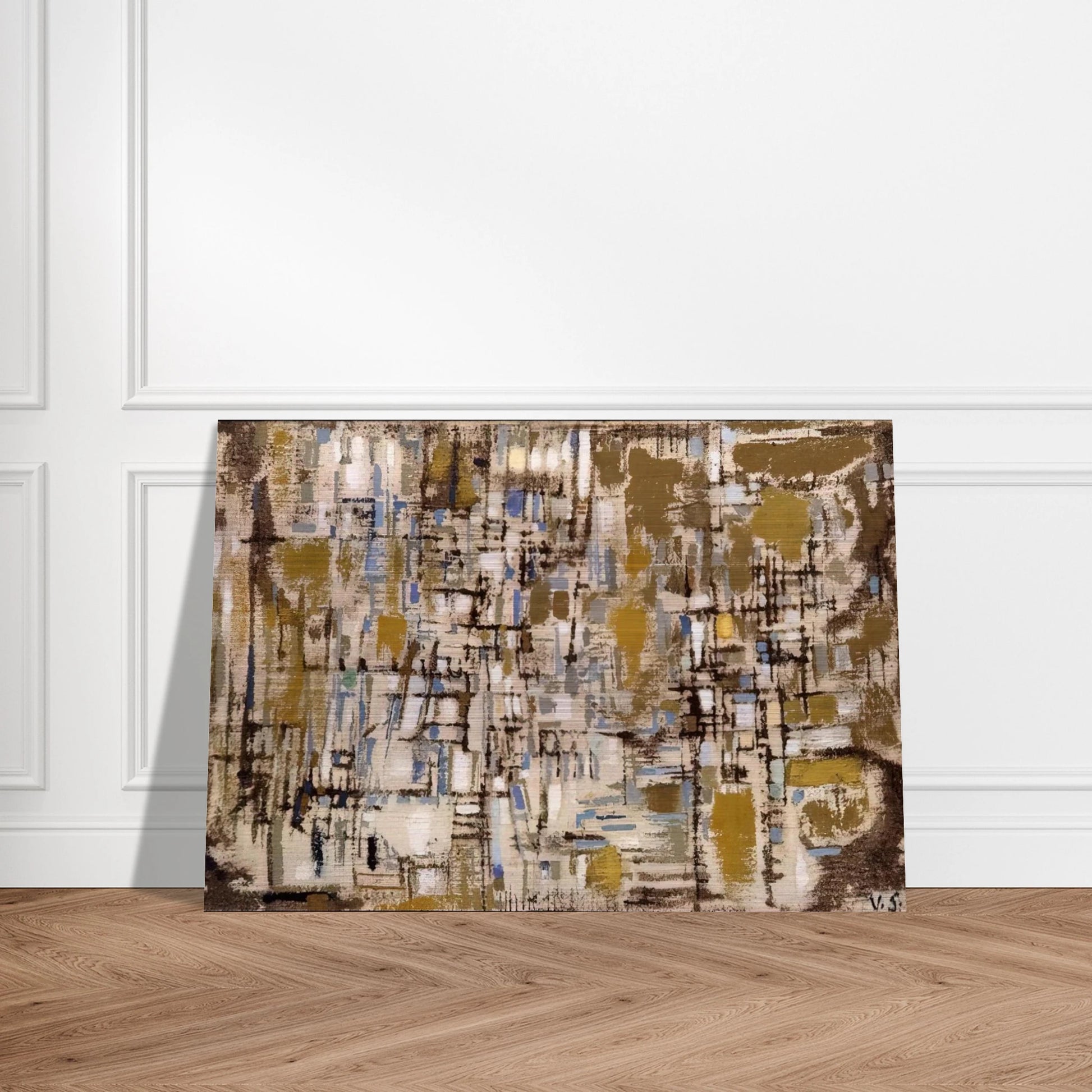 Untitled - 1952 - Maria Helena Vieira da Silva Brushed Aluminum Print - 70x100 cm / 28x40 inches | Maria Helena Vieira da Silva Aluminum Print | Maria Helena Vieira da Silva Prints