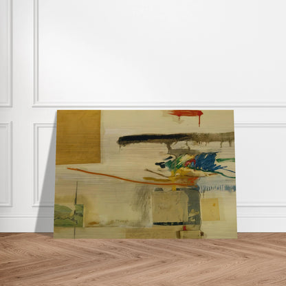 UNTITLED FORMERLY TITLED COLLAGE WITH HORSE 1957 - Robert Rauschenberg Brushed Aluminum Print - 70x100 cm / 28x40 inches | Robert Rauschenberg Aluminum Print | Robert Rauschenberg Prints