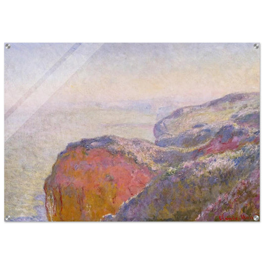 Cliff near Dieppe in the Morning - claude monet Acrylic Print - 70x100 cm / 28x40″ inches