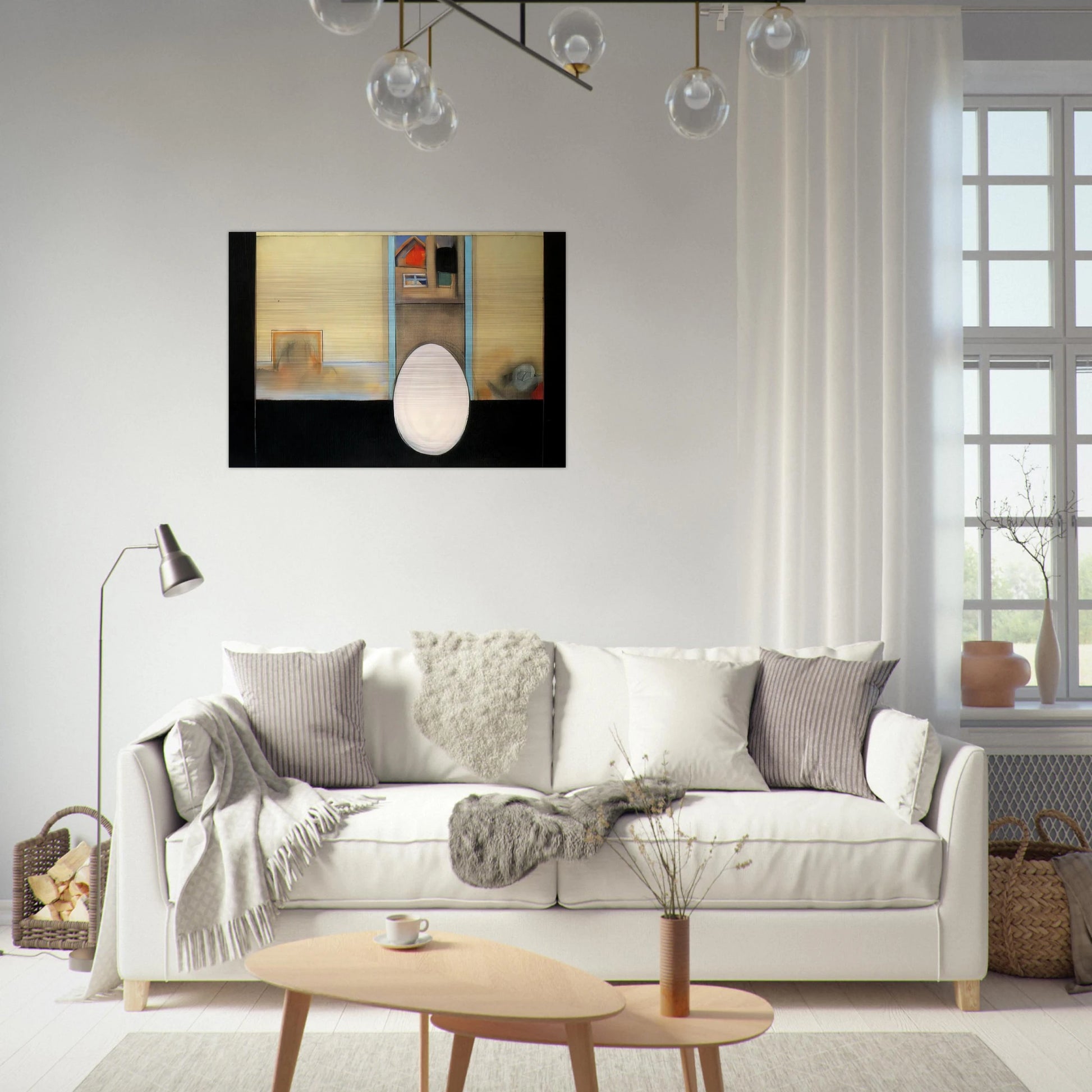The House - Feminist Art - Miriam Schapiro Brushed Aluminum Print - 70x100 cm / 28x40 inches | Miriam Schapiro Aluminum Print | Miriam Schapiro Prints