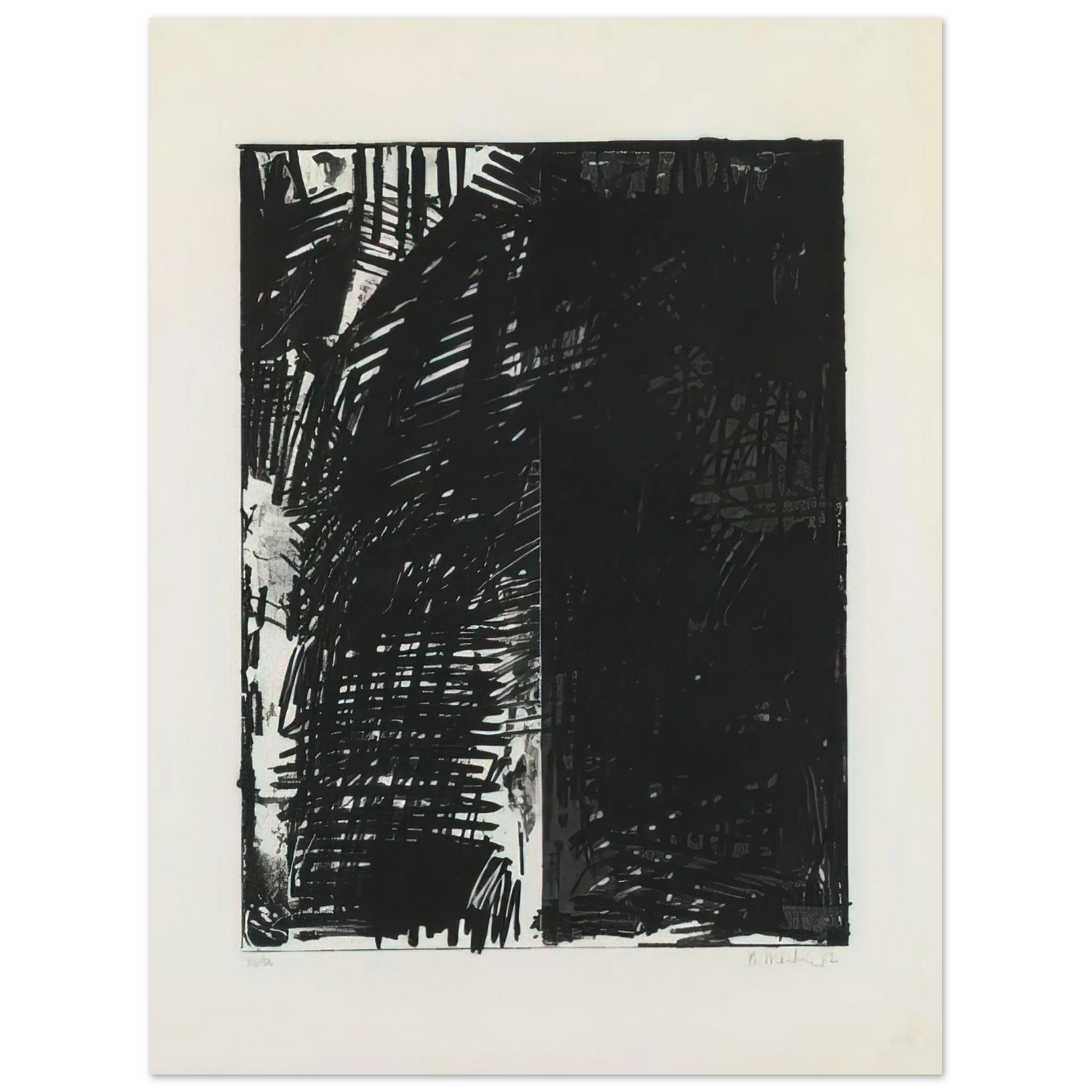 Brice Marden - Untitled Press Series - 1972  75x100 cm / 30x40inches Fine Art Poster