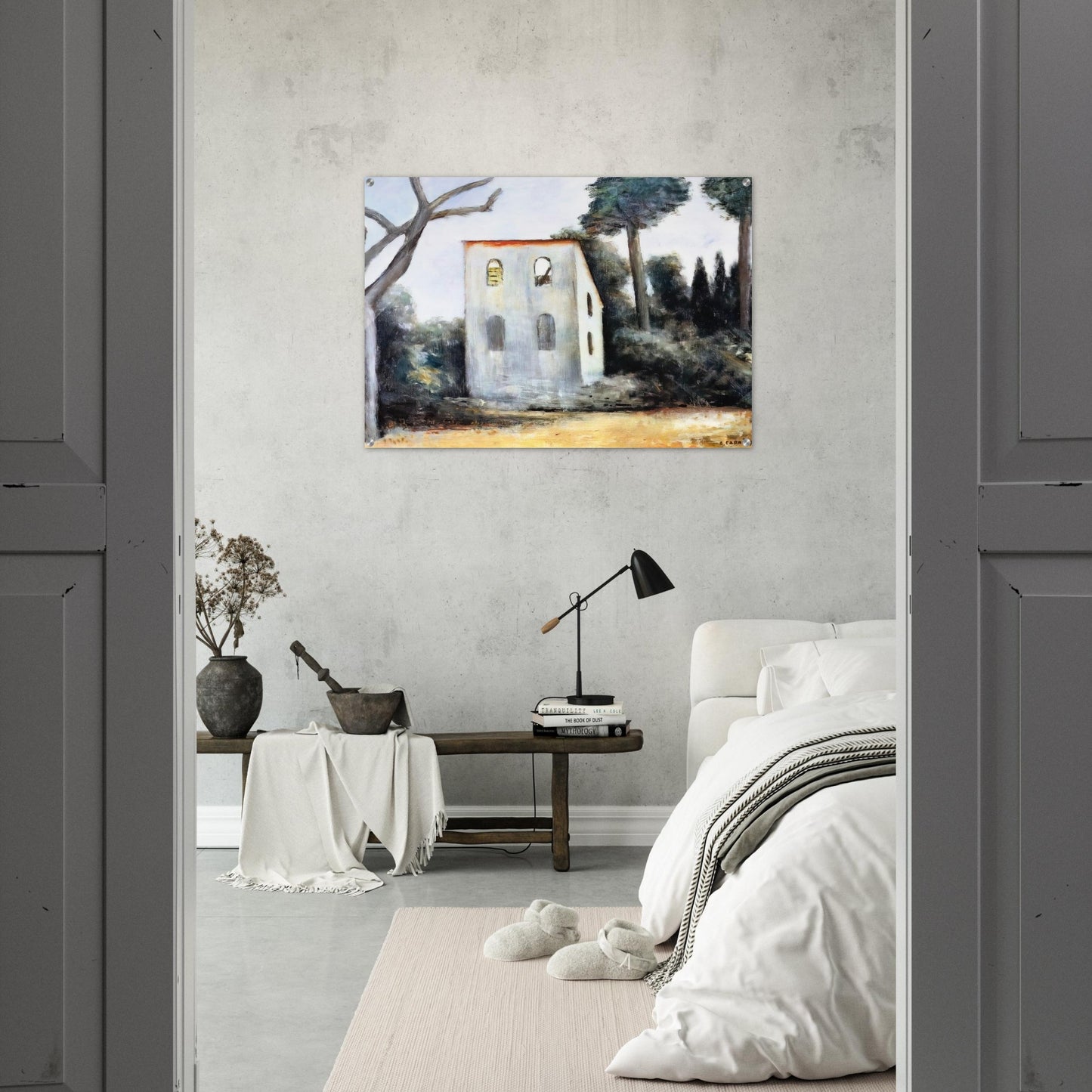 LA CASA ABBANDONATA 1930 - Carlo Carra Acrylic Print - 70x100 cm / 28x40″ inches