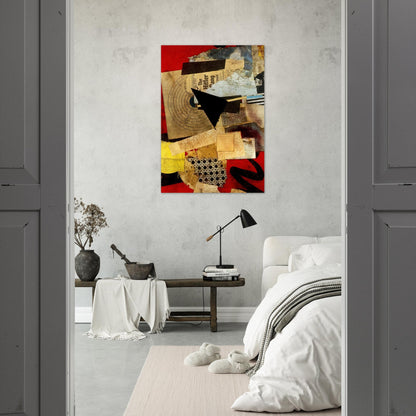 HITLER GANG 1944 - Kurt Schwitters Brushed Aluminum Print - 70x100 cm / 28x40 inches | Kurt Schwitters Aluminum Print | Kurt Schwitters Prints