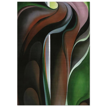 Jack-in-the-Pulpit ?V - Georgia O'Keeffe Brushed Aluminum Print - 70x100 cm / 28x40 inches | Georgia O'Keeffe Aluminum Print | Georgia O'Keeffe Prints