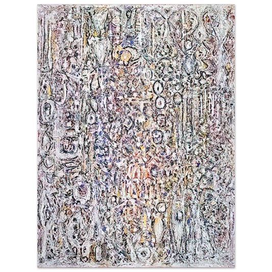 Richard Pousette-Dart - White Gothic No. 5 - 1961  75x100 cm / 30x40inches Fine Art Poster