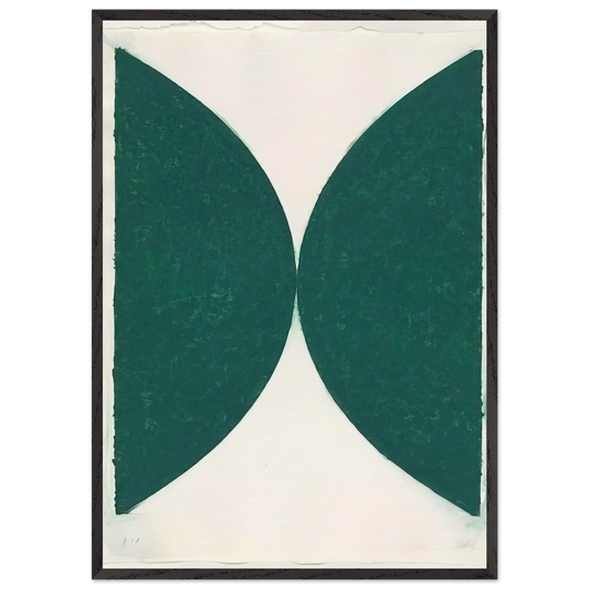 Colored paper images II State - Ellsworth Kelly 70x100 cm / 28x40 inches Framed Art Print – Black Wooden Frame