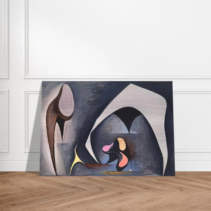 Magical Forms - 1945 - Lorser Feitelson Brushed Aluminum Print - 70x100 cm / 28x40 inches | Lorser Feitelson Aluminum Print | Lorser Feitelson Prints