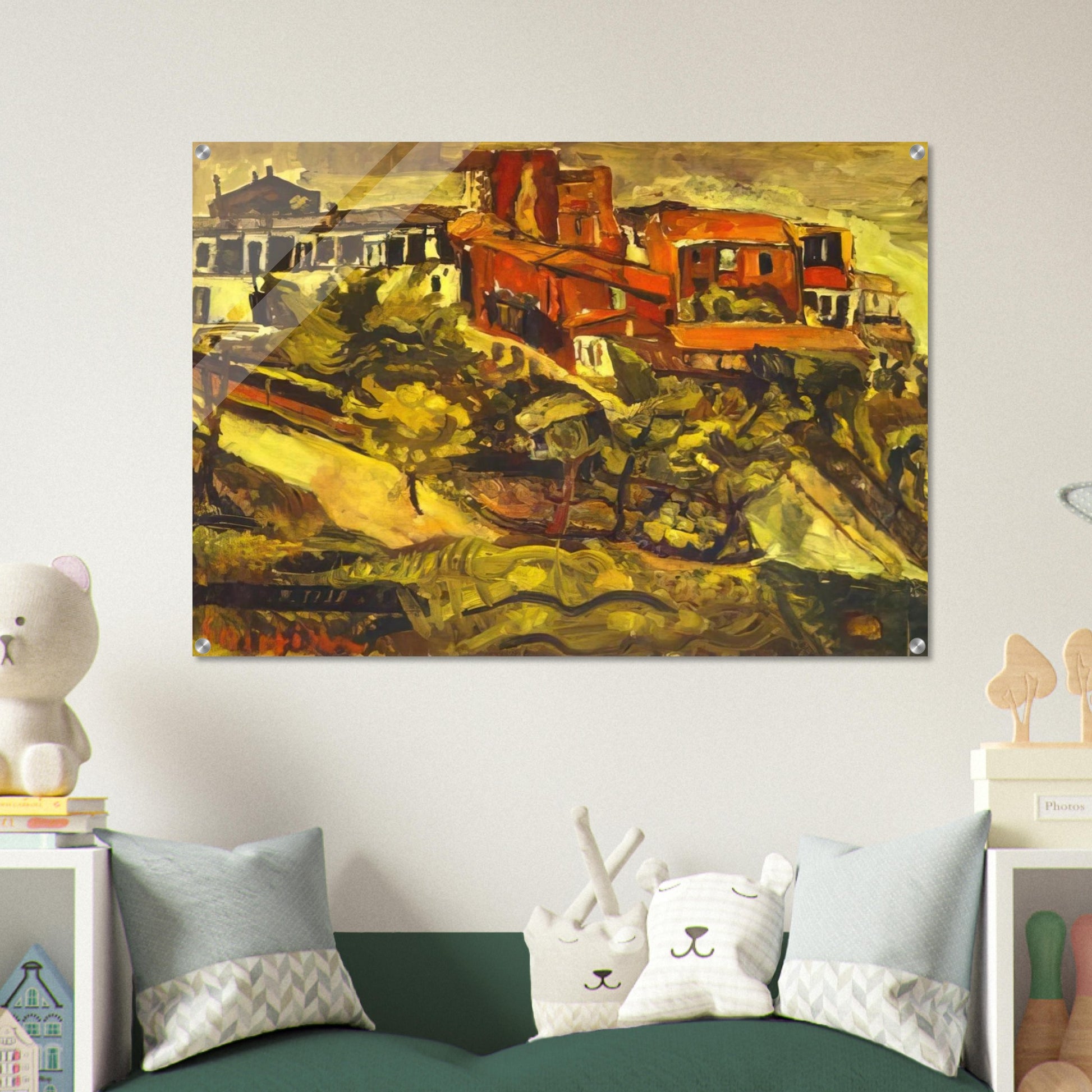 RED HOUSES - Chaim Soutine Acrylic Print - 70x100 cm / 28x40″ inches