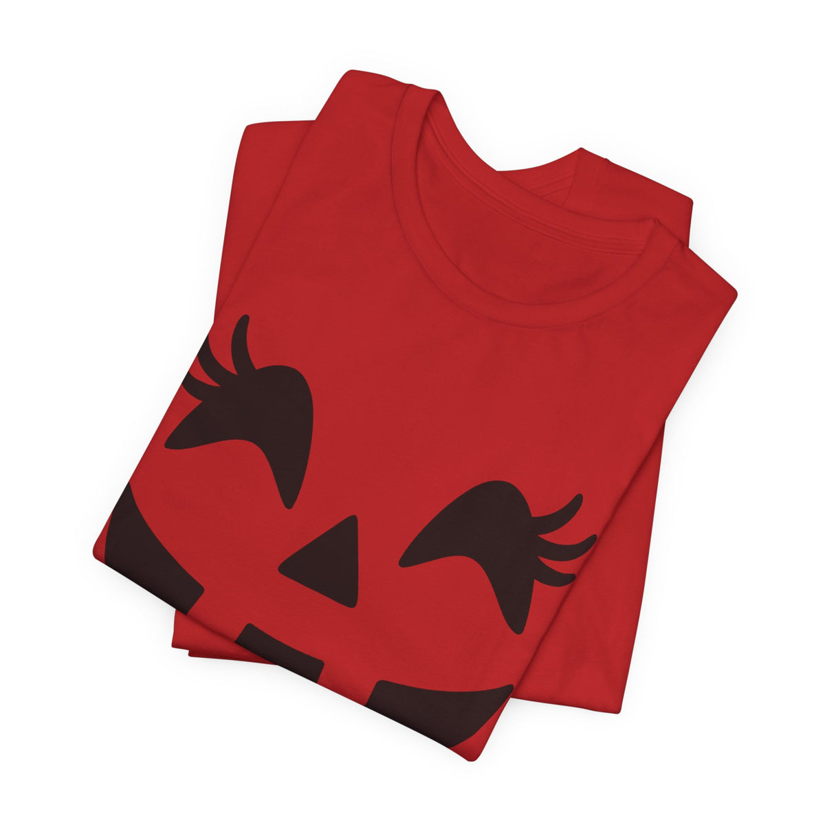 Masque de citrouille Jack O'Lantern Cils Halloween Femmes Filles T-Shirt