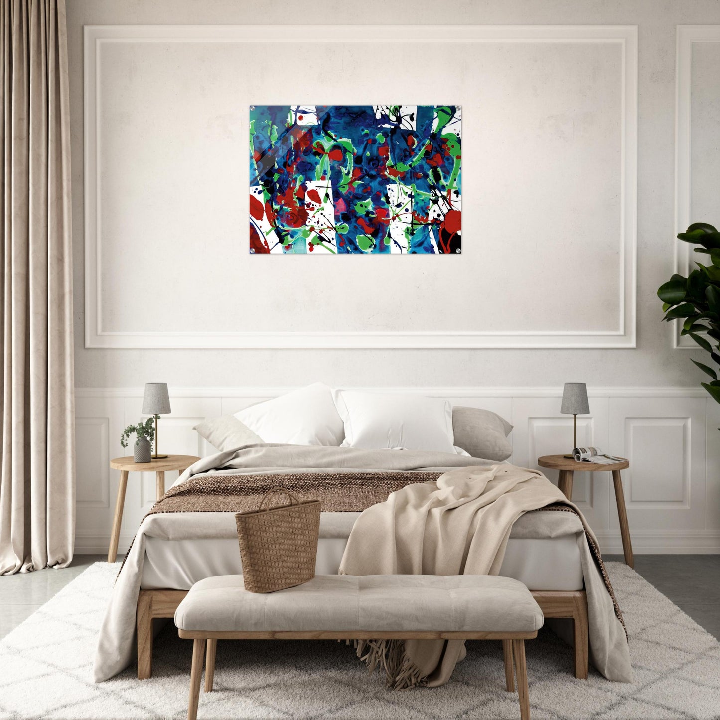 Untitled  SFP94-33  SFF 1709  - Sam Francis Acrylic Print - 70x100 cm / 28x40″ inches