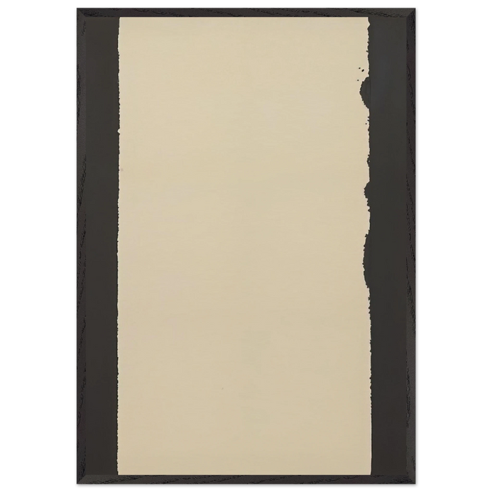 Burnt Umber  Ultramarine Blue - 2007 - Yun Hyong-keun 70x100 cm / 28x40 inches Framed Art Print – Black Wooden Frame