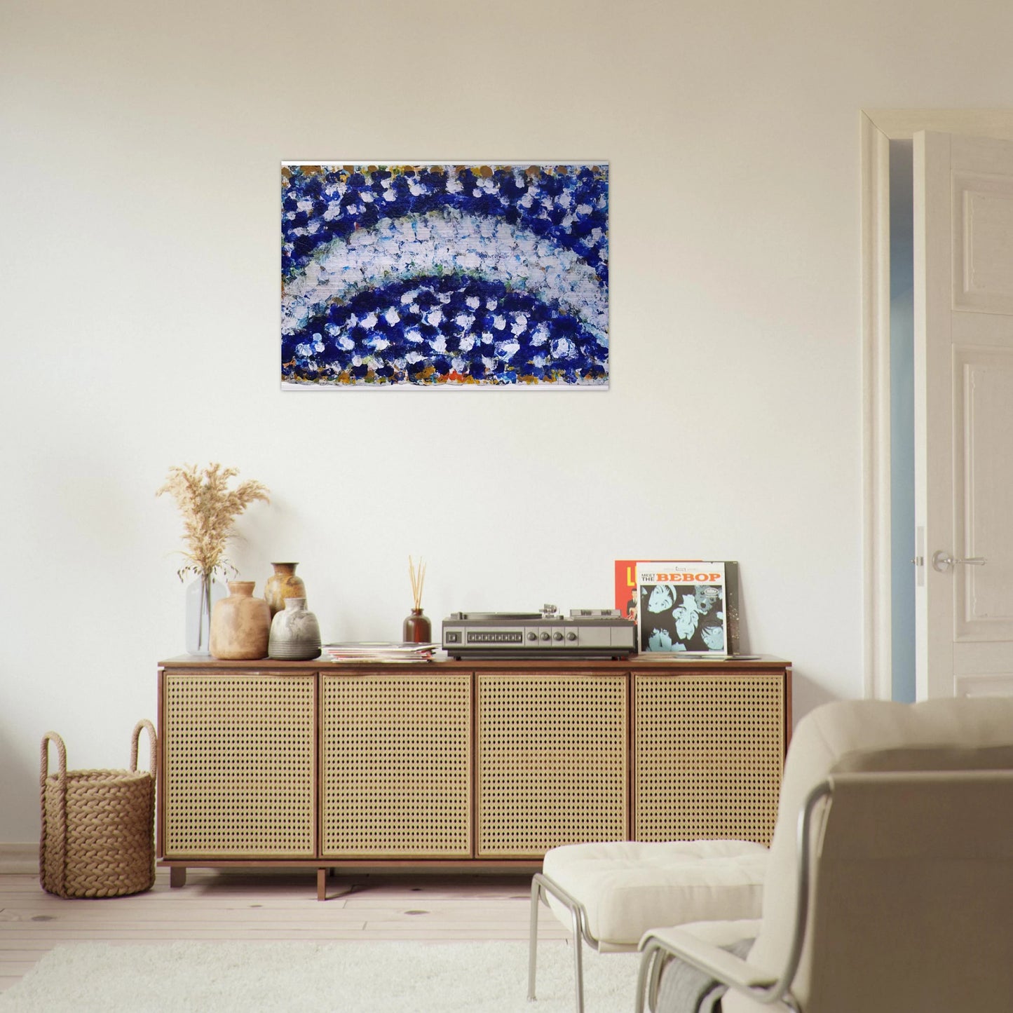 Intensive Crescent - 1985 - Richard Pousette-Dart Brushed Aluminum Print - 70x100 cm / 28x40 inches | Richard Pousette-Dart Aluminum Print | Richard Pousette-Dart Prints